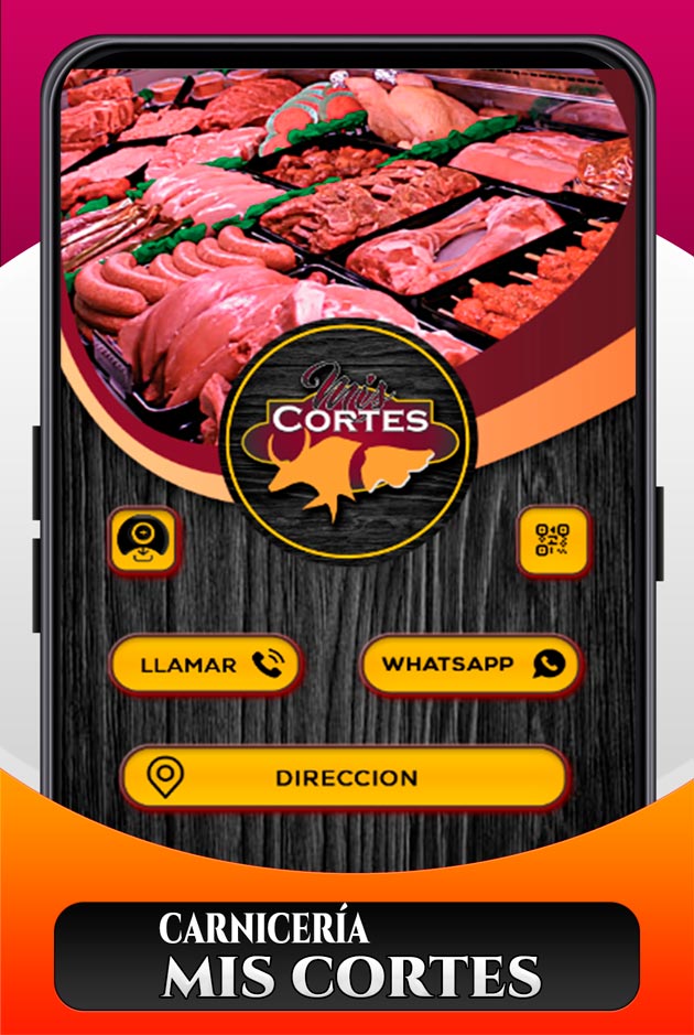 Carnicería Mis Cortes - Tarjeta Digital RCM